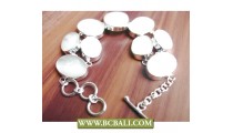 Bracelets Silver Alpaca Shells